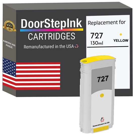 HP (B3P21A) 727 130ML Yellow Ink Cartridges 