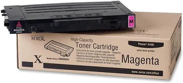 Original Xerox Phaser 6100 High Yield Magenta Toner Cartridge, 106R00681