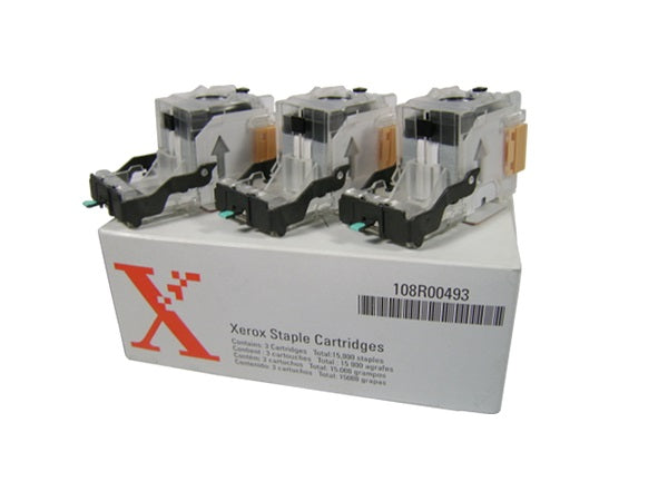  Genuine Xerox 108R00493 Standard-Yield Staple Cartridge (3-Pack)