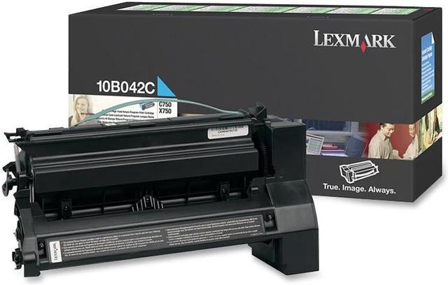 Genuine Lexmark C750 High Yield Cyan Toner Cartridge, 10B042C