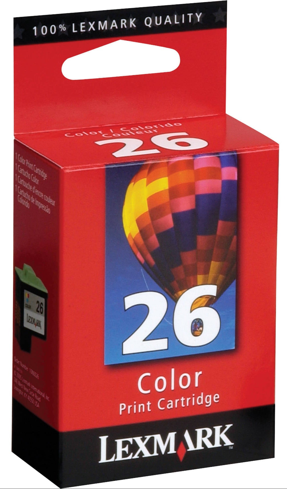 Original Lexmark #26 Color (10N0026) Standard Yield Ink Cartridge