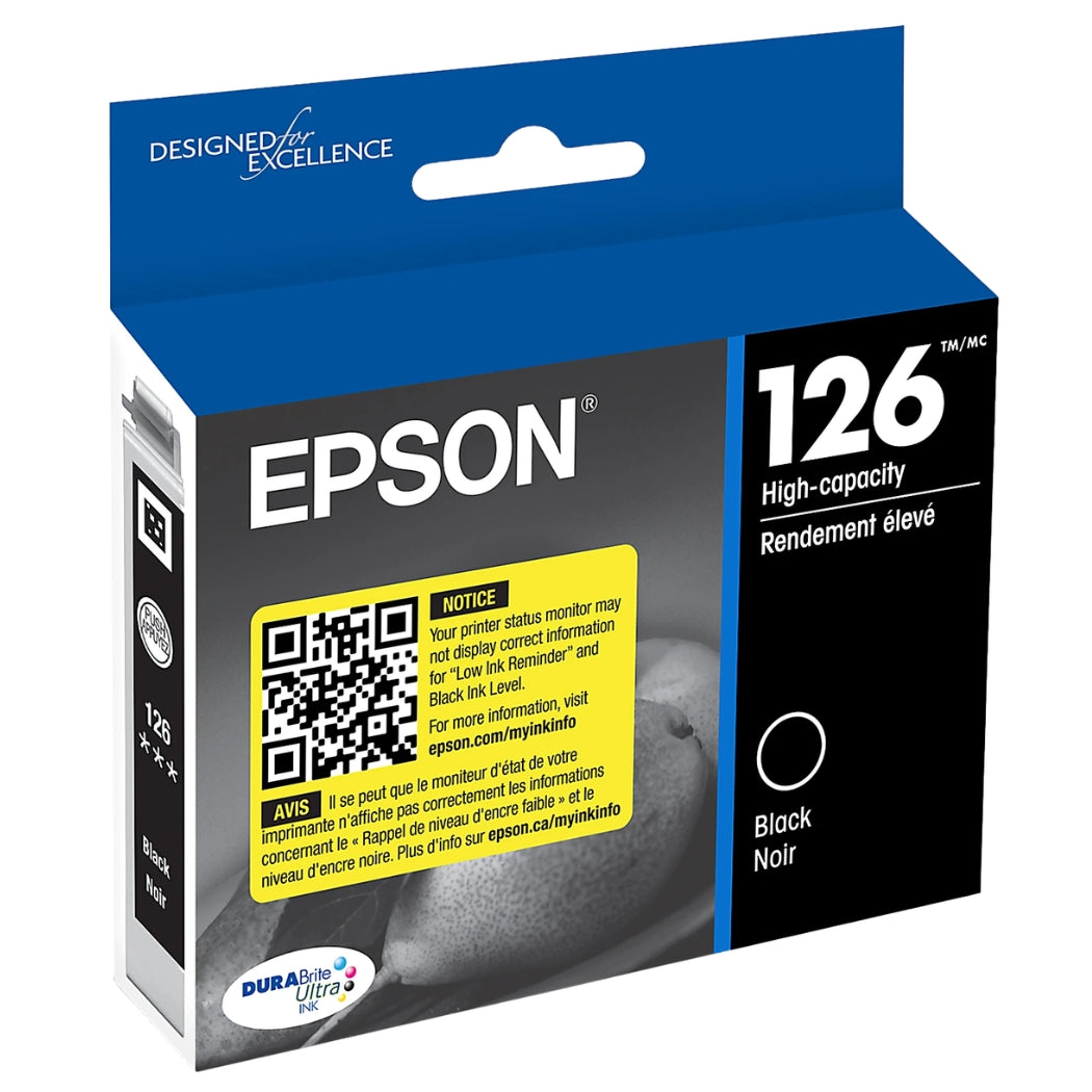 Epson T126120 High-Yield Ink Cartridge - Black