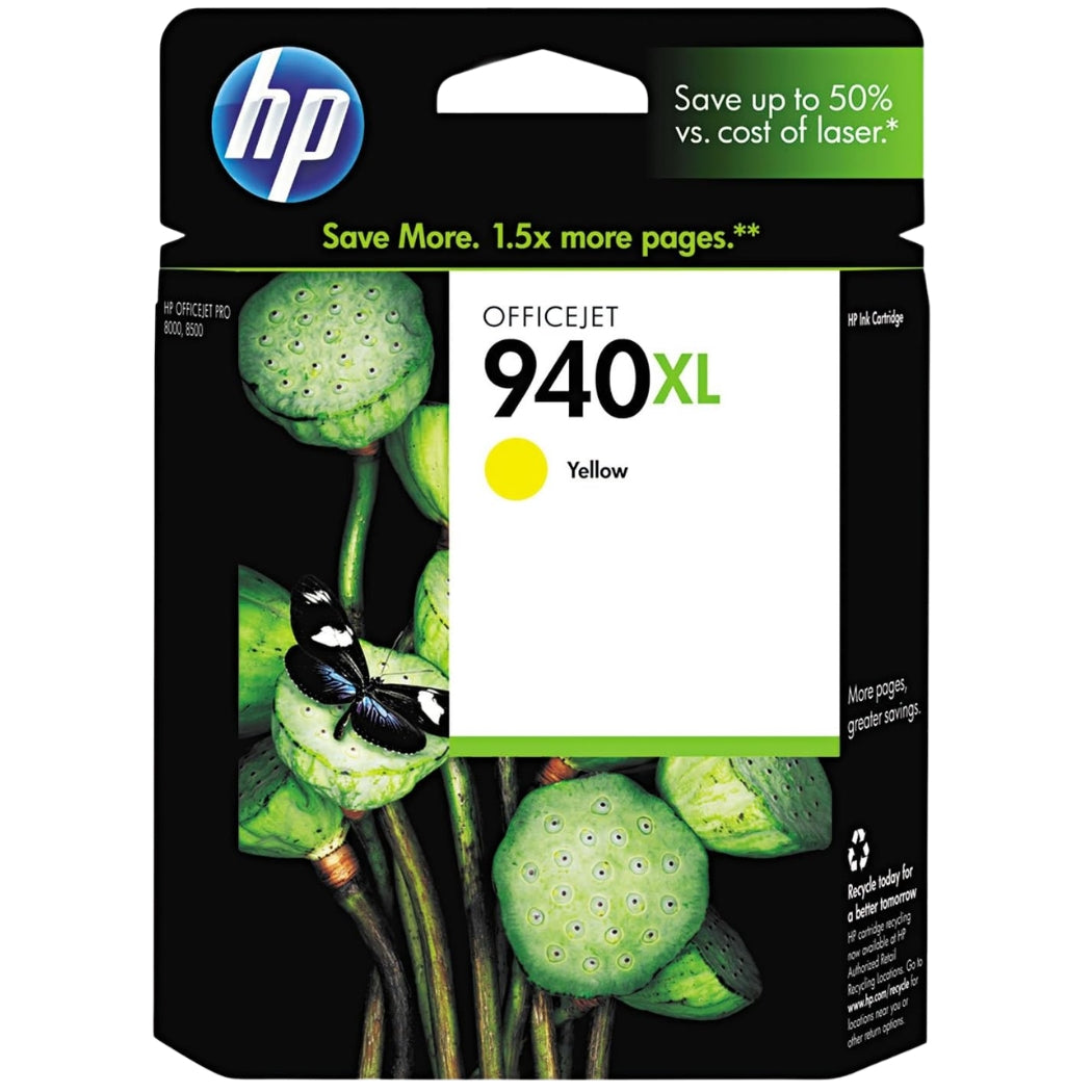 HP 940XL (C4909AN) Yellow High Yield Ink Cartridge