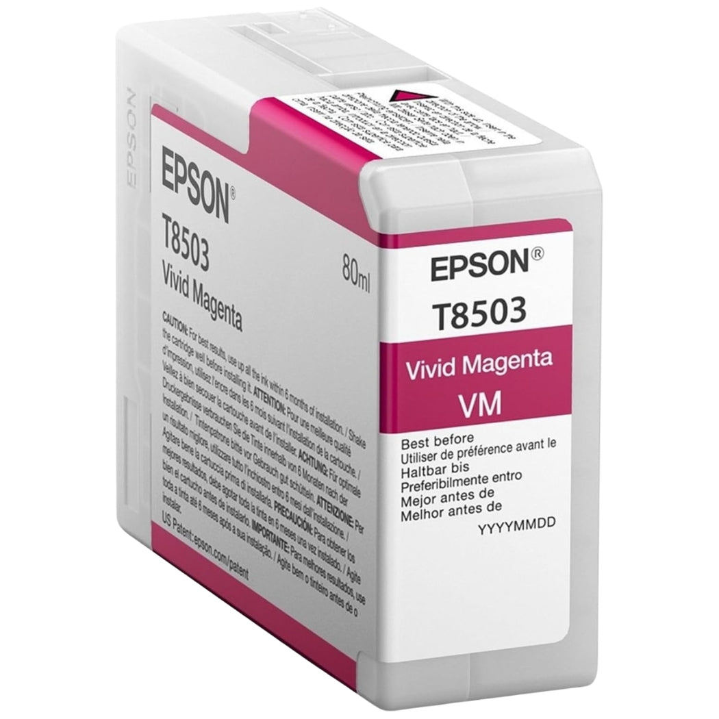 Epson T8503 UltraChrome HD Vivid Magenta Ink Cartridge, T850300