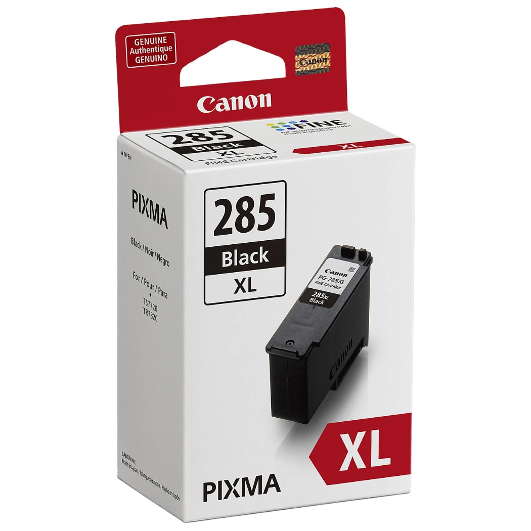 Original Canon PG-285XL High Yield Black Ink Cartridge, 6196C001