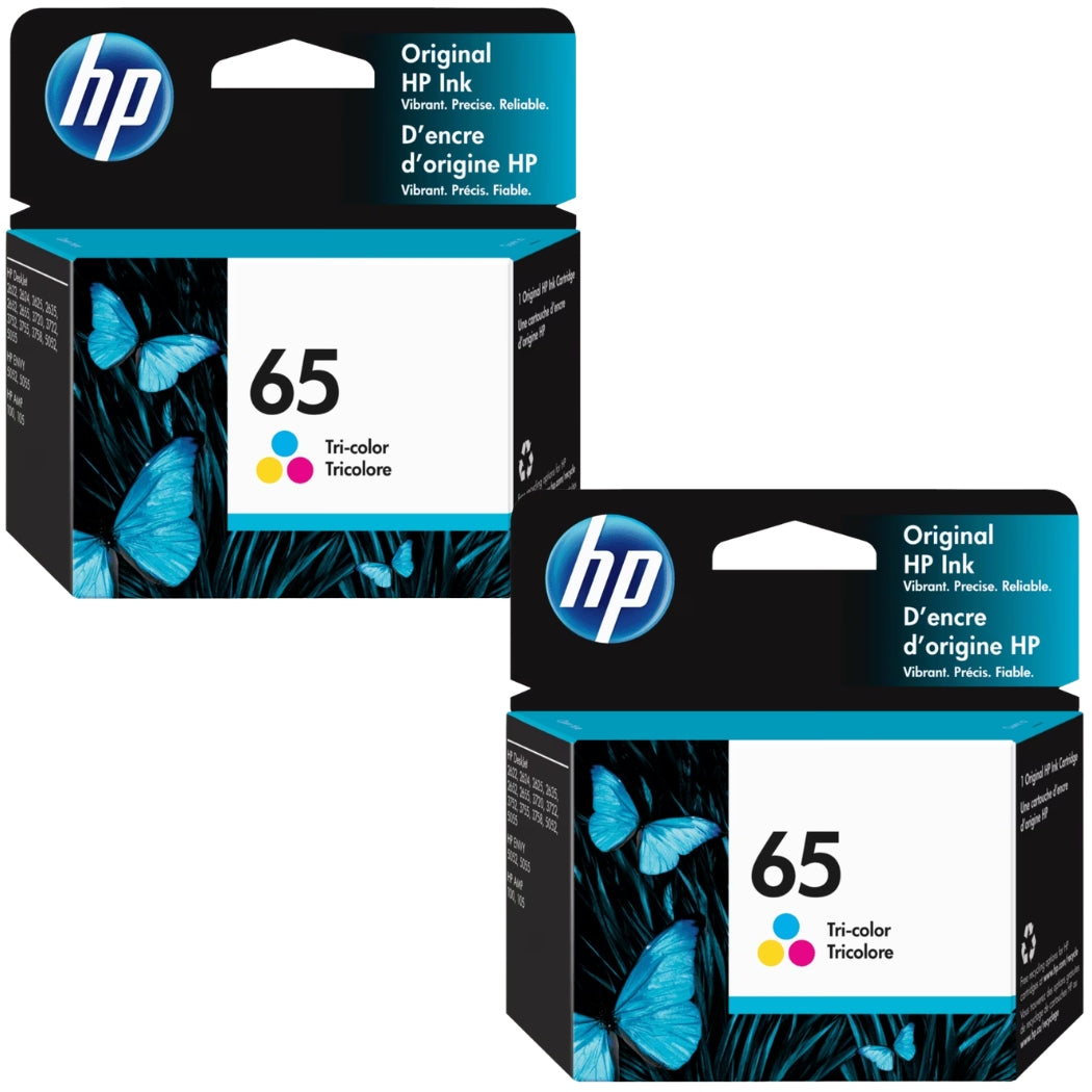 Original HP 65 (N9K01AN) Color Ink Cartridge- 2 Pack