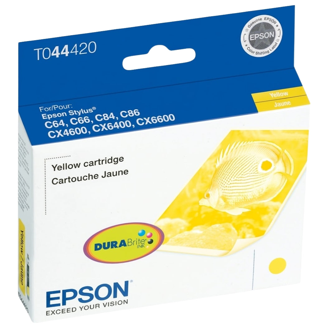 Original Epson (T044) Yellow Ink Cartridge, T044420