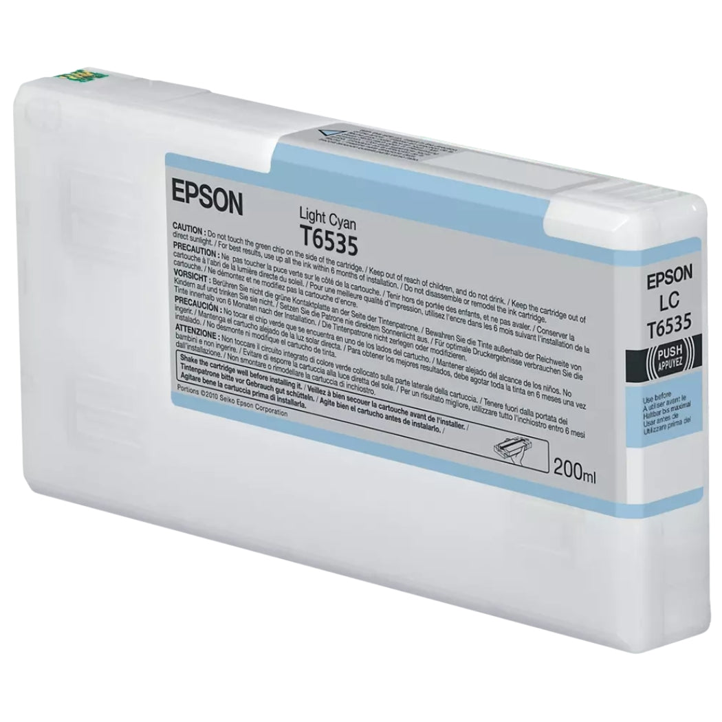 Epson T6535 Light Cyan Ink Cartridge, T653500