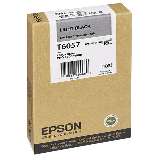 Epson T6057 Light Black Ink Cartridge, T605700