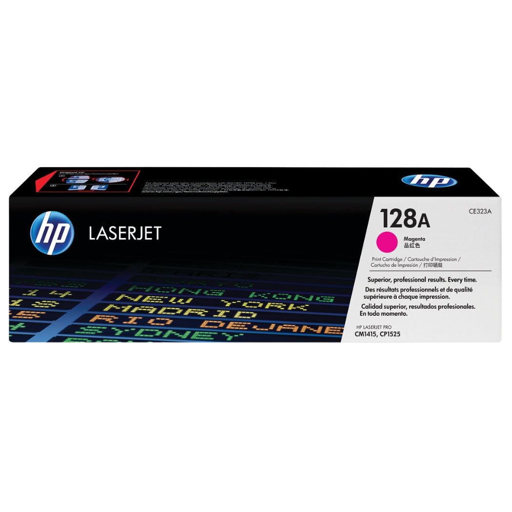 Original HP 128A Standard Yield Magenta Toner Cartridge, CE323A