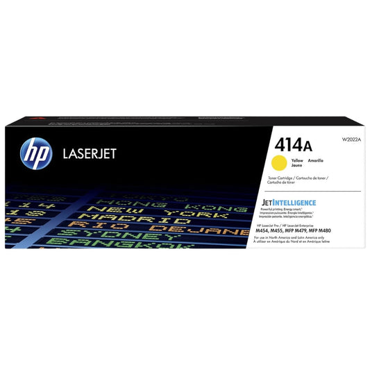 Original HP 414A High Yield Yellow Toner Cartridge, W2022A