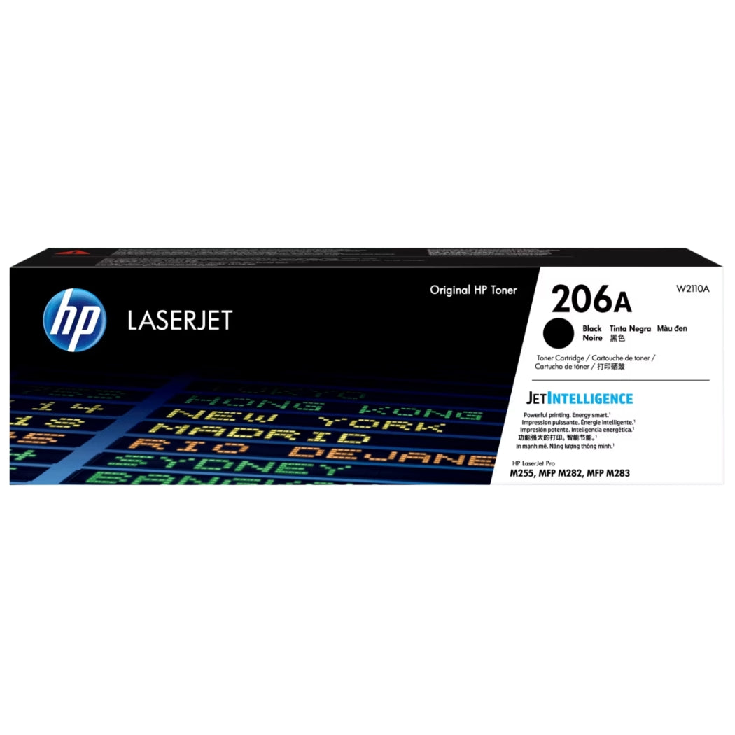 Original HP 206A Standard Yield Black Toner Cartridge, W2110ACTA