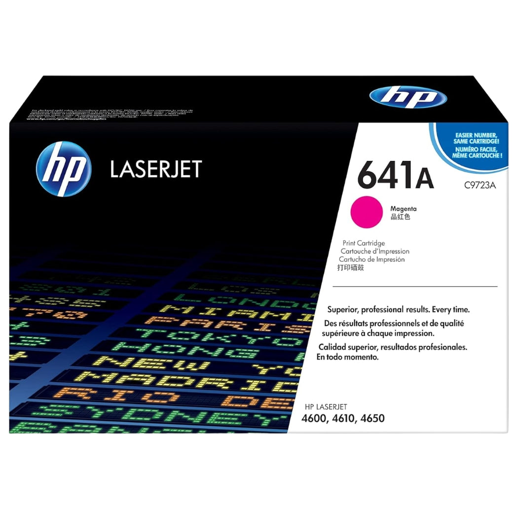HP 641A Standard Yield Magenta LaserJet Toner Cartridge, C9723A