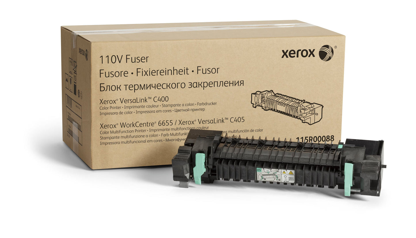 Genuine Xerox 110V Fuser Kit Standard Yield Black Toner Cartridge, 115R00088