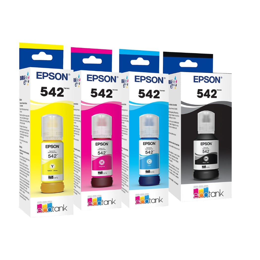 Genuine Epson 542 Standard Yield Multi-color (4-Pack) Ink Bottle