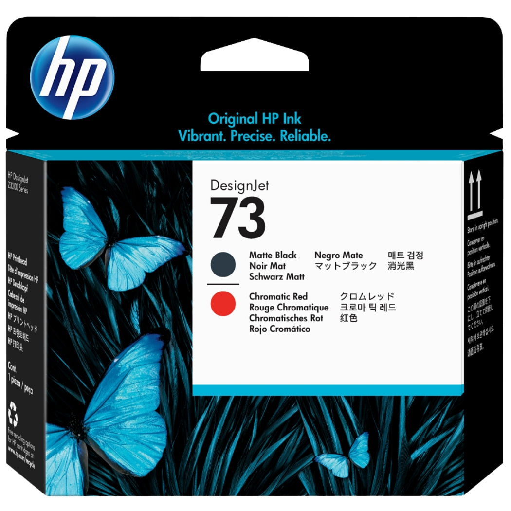 Original HP 73 Matte Black and Chromatic Red (CD949A) Printhead