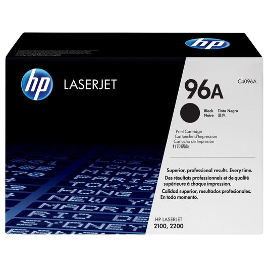 Original HP 96A (C4096A) High-Yield Black Toner Cartridge