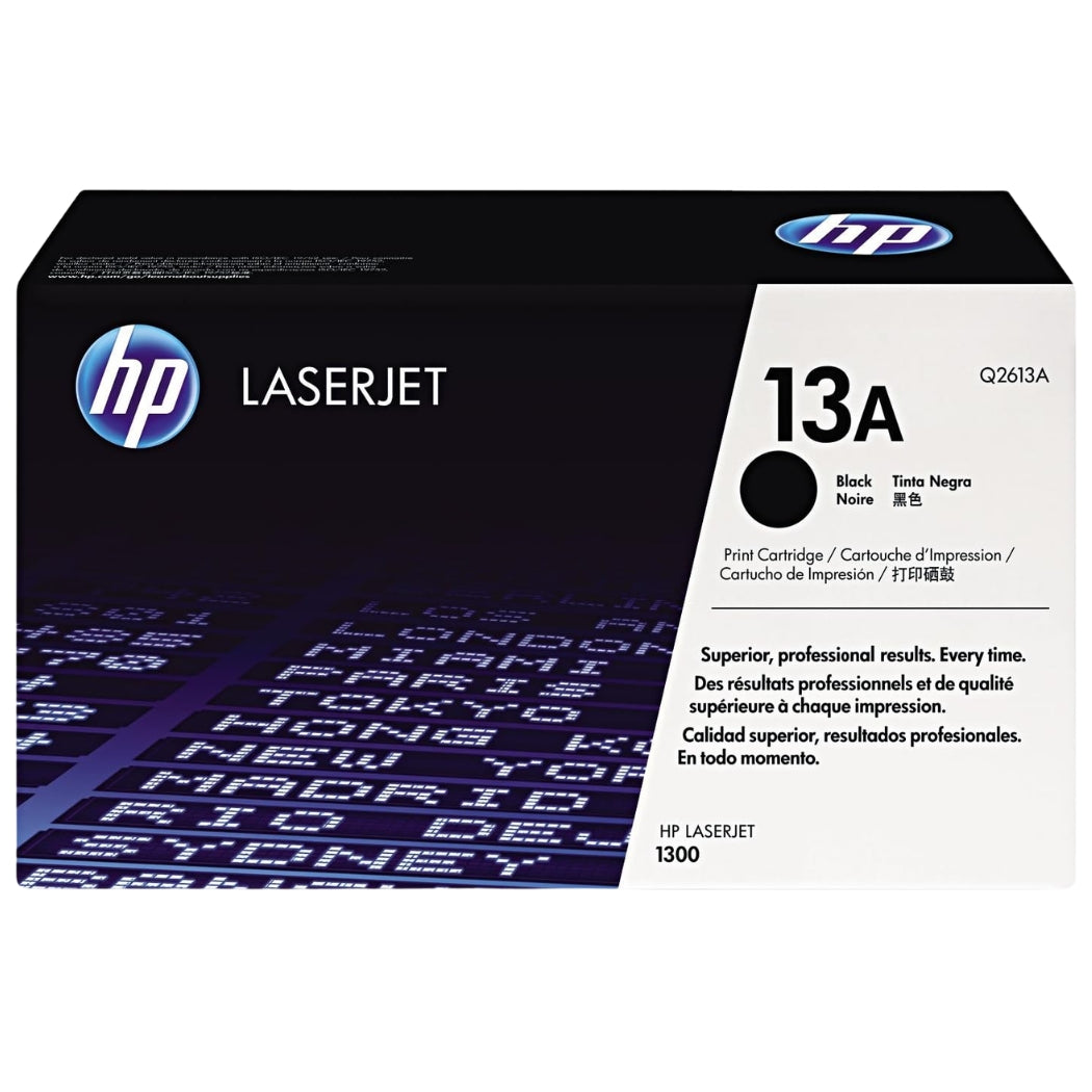 HP 13A Black Laser Toner Cartridge, Q2613A