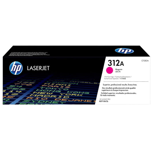 Genuine HP 312A Standard-Yield Magenta Toner Cartridge, CF383A