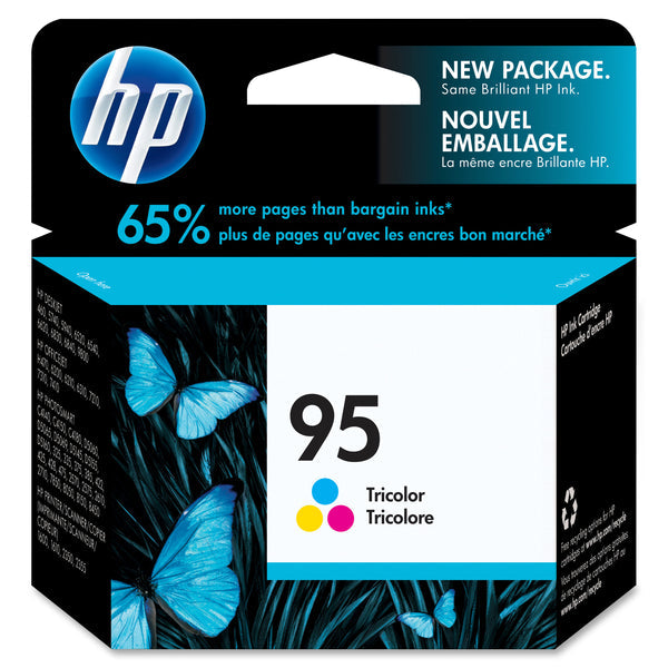 Original HP 95 Standard Yield Tri-Color Ink Cartridge, C8766WN