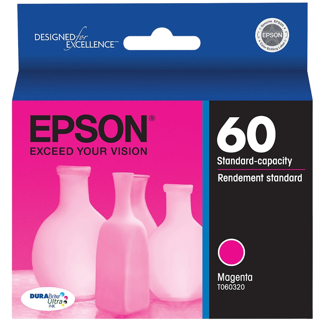 New Genuine Epson 60 (T060320) Magenta Ink Cartridge
