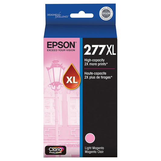 Epson 277XL High Yield Light Magenta Ink Cartridge, T277XL620-S