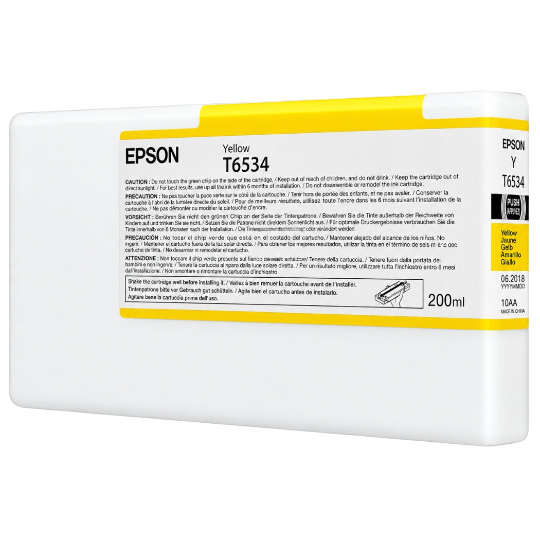 Epson T653 Yellow Ink Cartridge, T653400