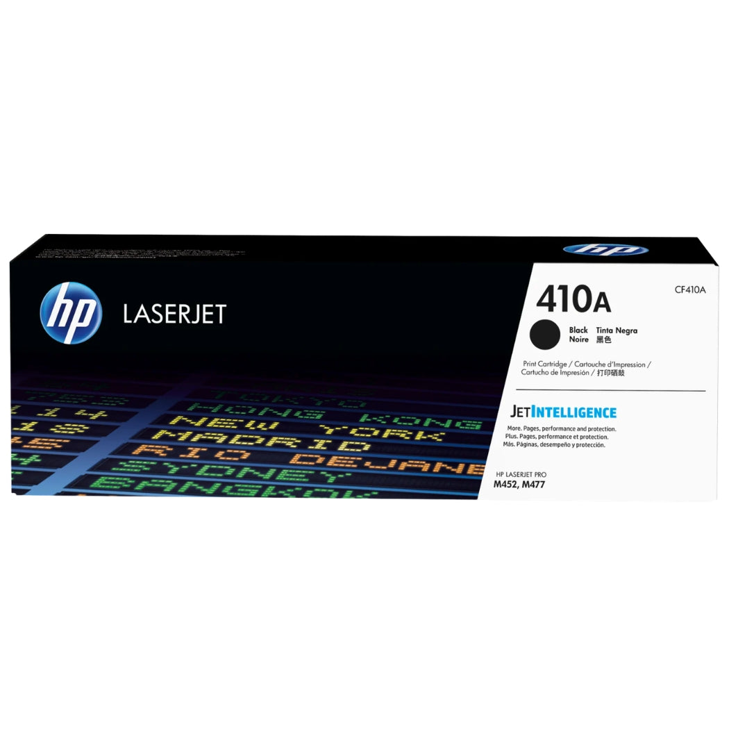 HP 410A Standard-Yield Black Laser Toner Cartridge, CF410A