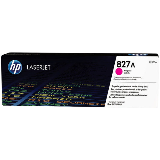 Genuine HP 827A Standard-Yield Magenta Laser Toner Cartridge, CF303A