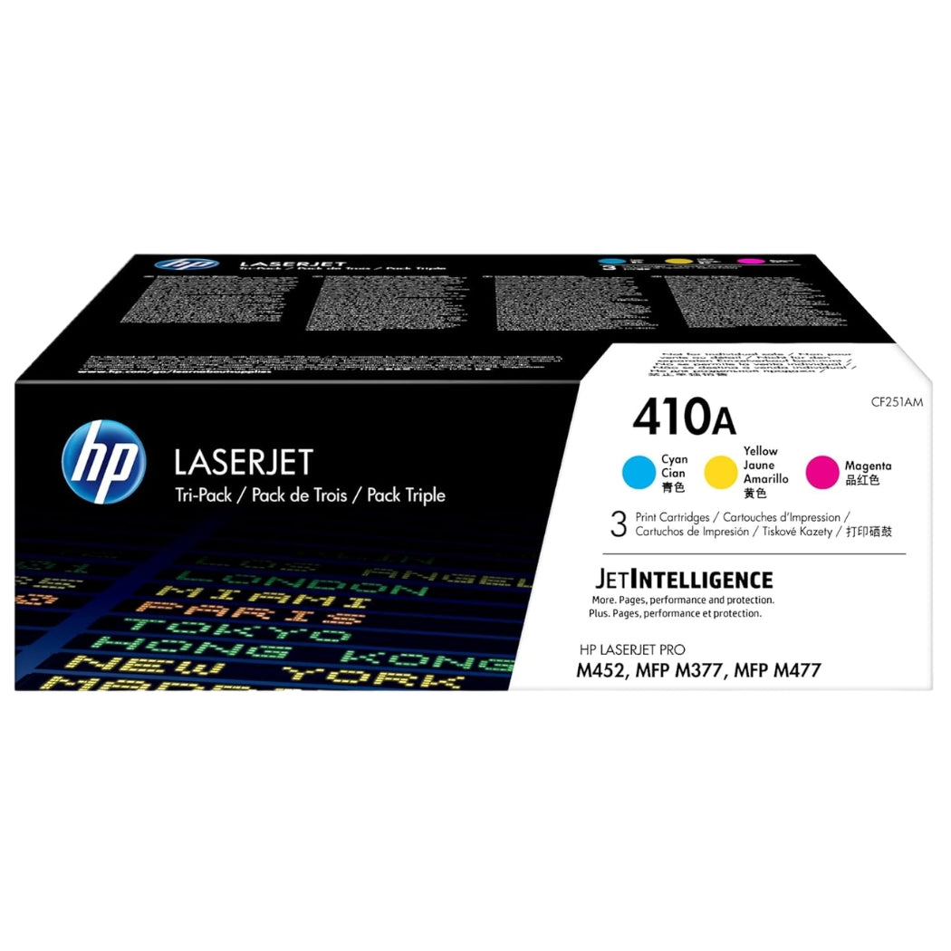 Original HP 410A Standard Yield Tri-Color Toner Cartridge, CF251AM