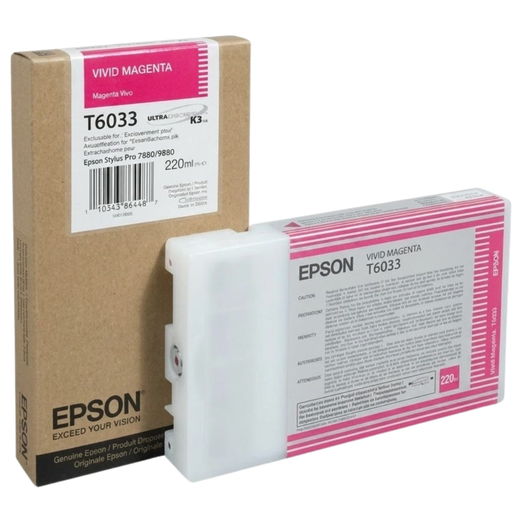 Original Epson T6033 Vivid Magenta Ink Cartridge