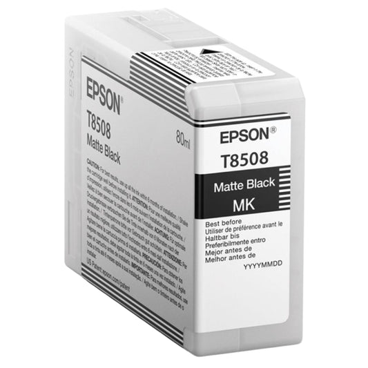 Genuine Epson 80ml UltraChrome HD Matte Black Ink Cartridge, T850800