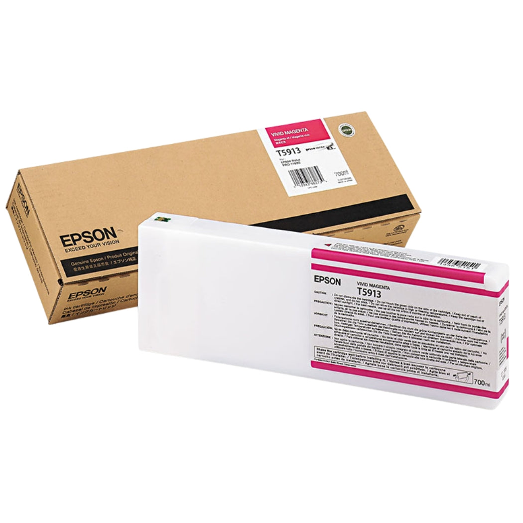 Genuine Epson T5913 Vivid Magenta UltraChrome K3 Ink Cartridge, T591300