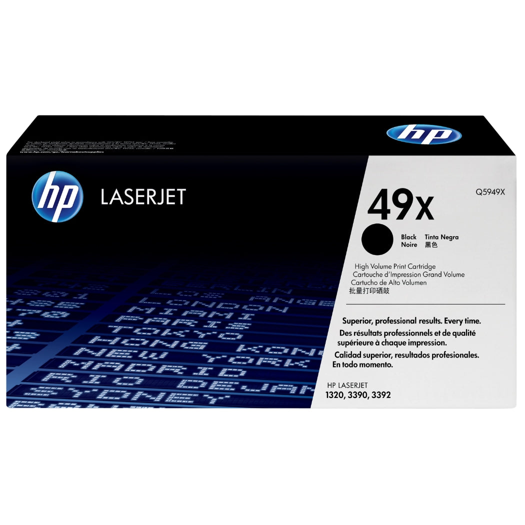 HP 49X Standard Yield Black LaserJet Toner Cartridge, Q5949X