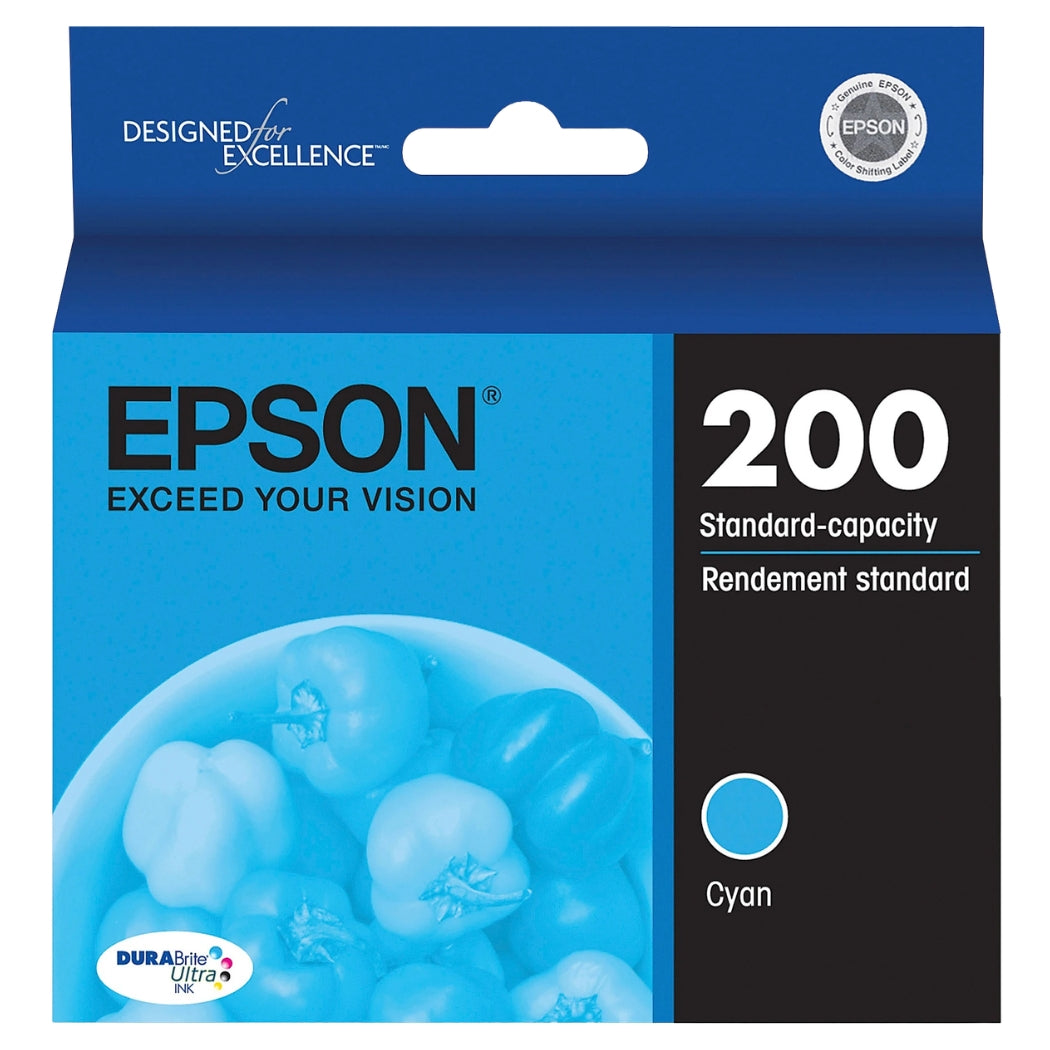 Genuine Epson 200 Standard Yield Cyan Ink Cartridge