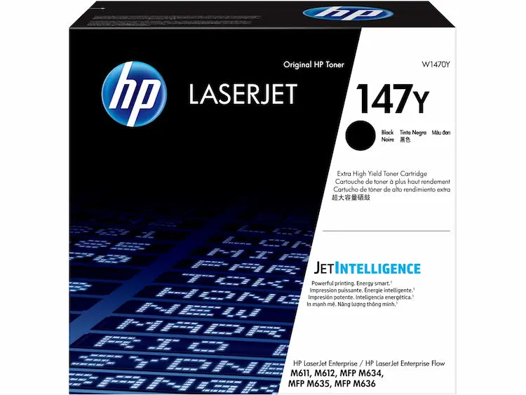 Original HP 147Y Extra High Yield Black Toner Cartridge, W1470YC