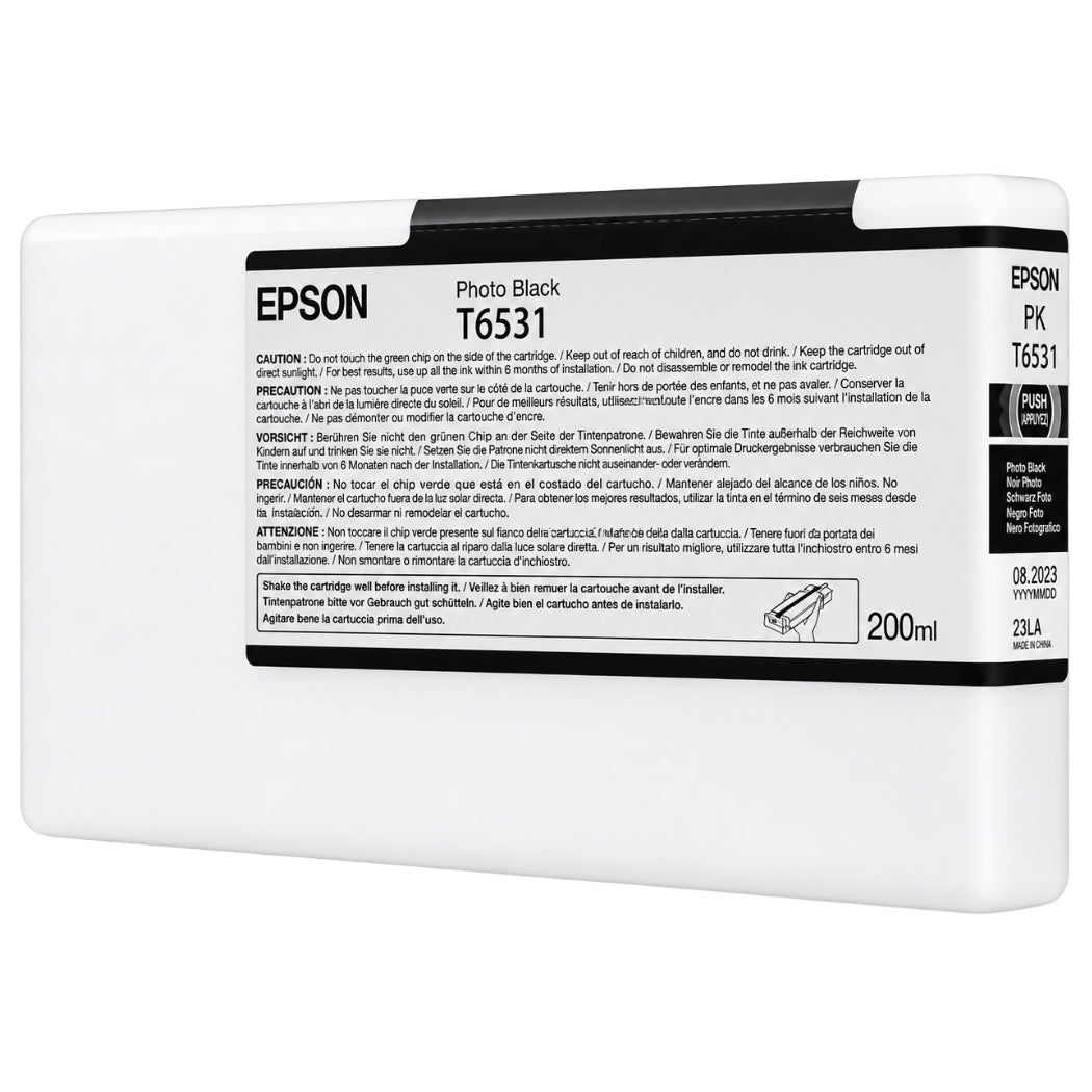 Epson T653 Photo Black Ink Cartridge, T653100