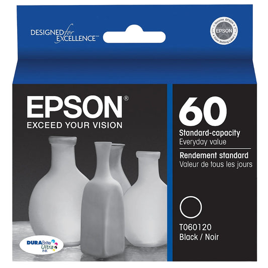 New Genuine Epson 60 (T060120) Black Ink Cartridge