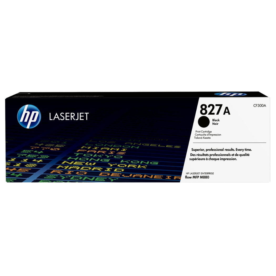 Genuine HP 827A Standard-Yield Black Laser Toner Cartridge, CF300A