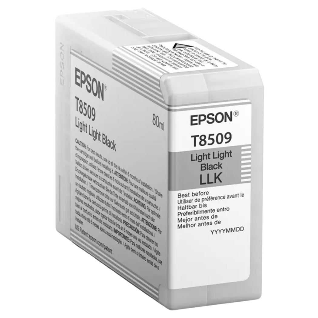 Genuine Epson 80ml UltraChrome HD Light Light Black Ink Cartridge, T850900