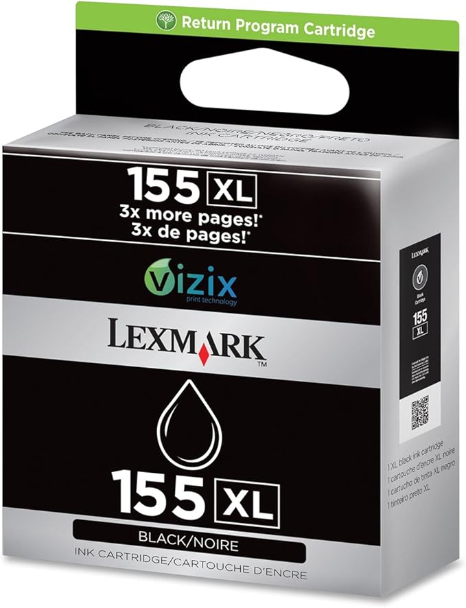 Genuine Lexmark 155XL High Yield Ink Cartridge, 14N1619