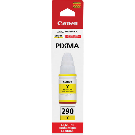 Original Canon GI-290 High Yield Yellow Ink Bottle, 1599C001