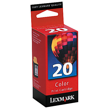 Original Lexmark 20 Standard Yield Color Inkjet Cartridge, 15M0120