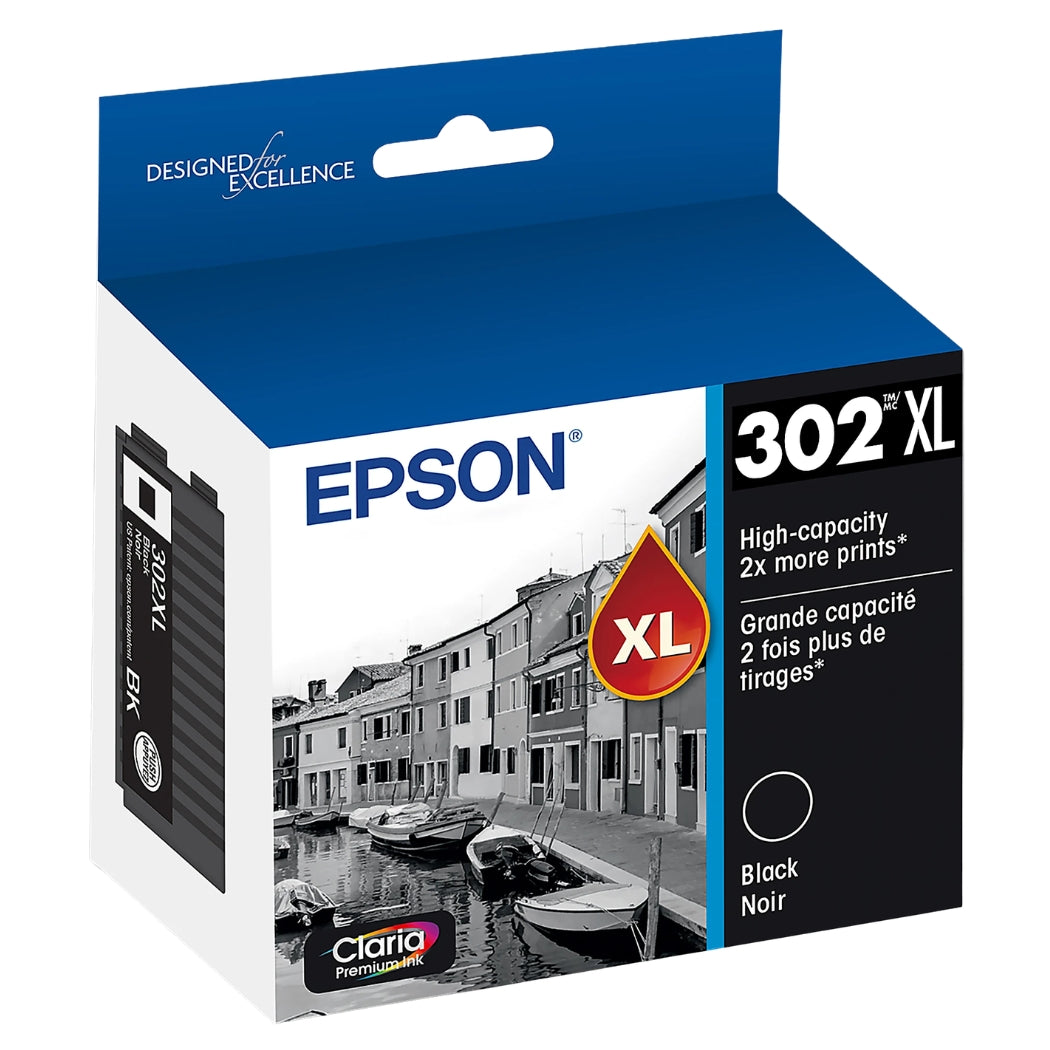 Epson 302XL Claria Premium High-Yield Photo Black Ink Cartridge, T302XL120