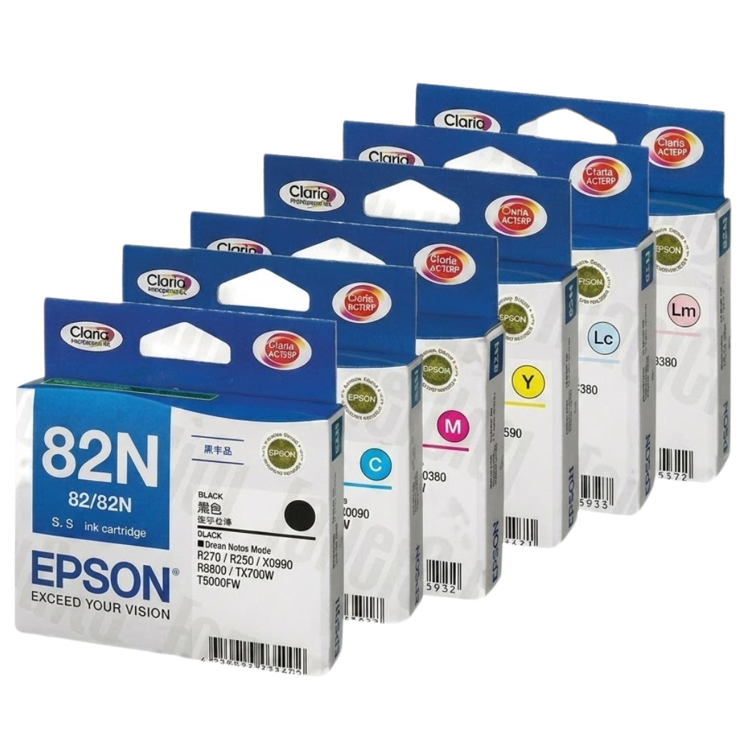 Epson 82 Black and Color Ink Cartridge-6 Pack