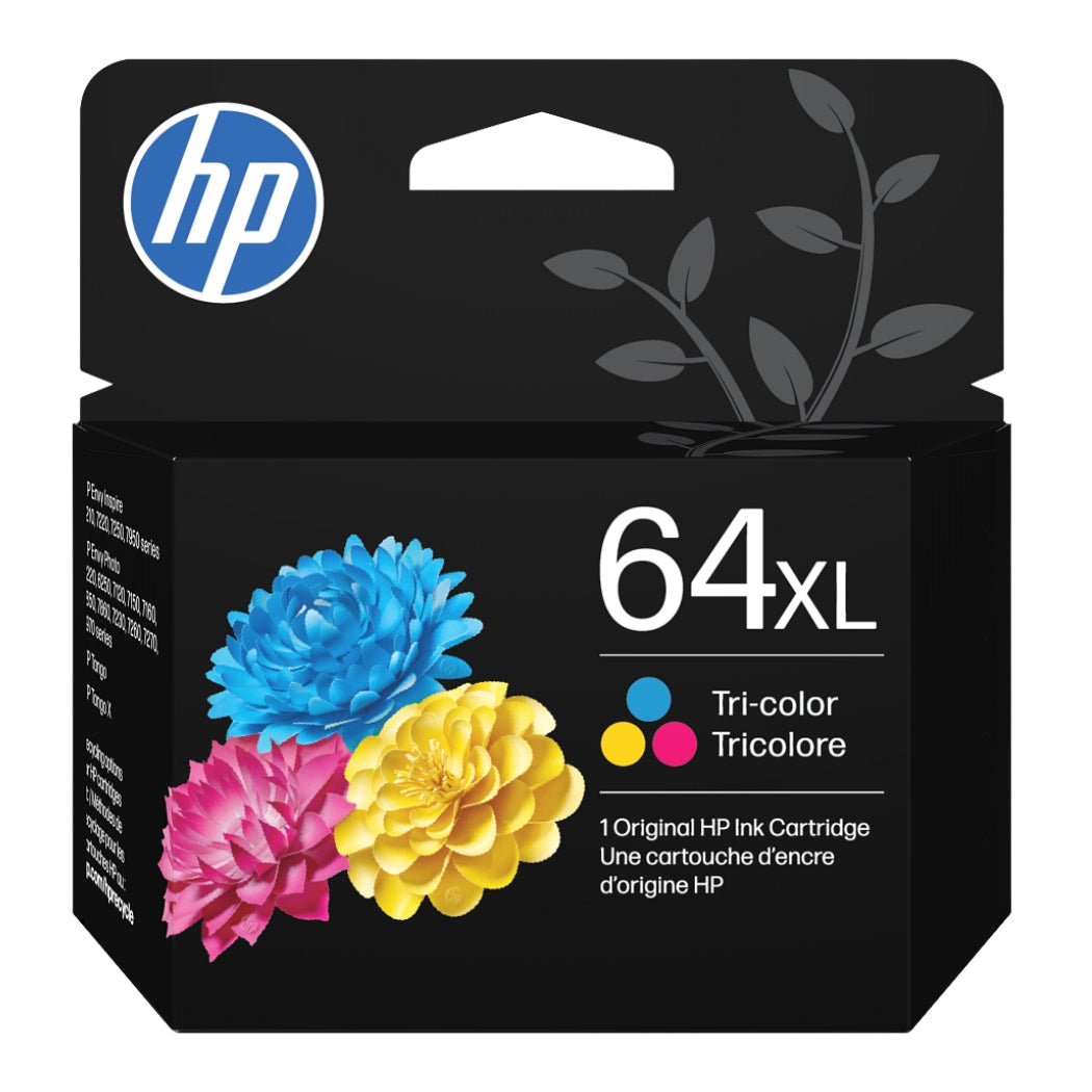 Original HP 64XL (N9J91AN) Tri-Color Ink Cartridge