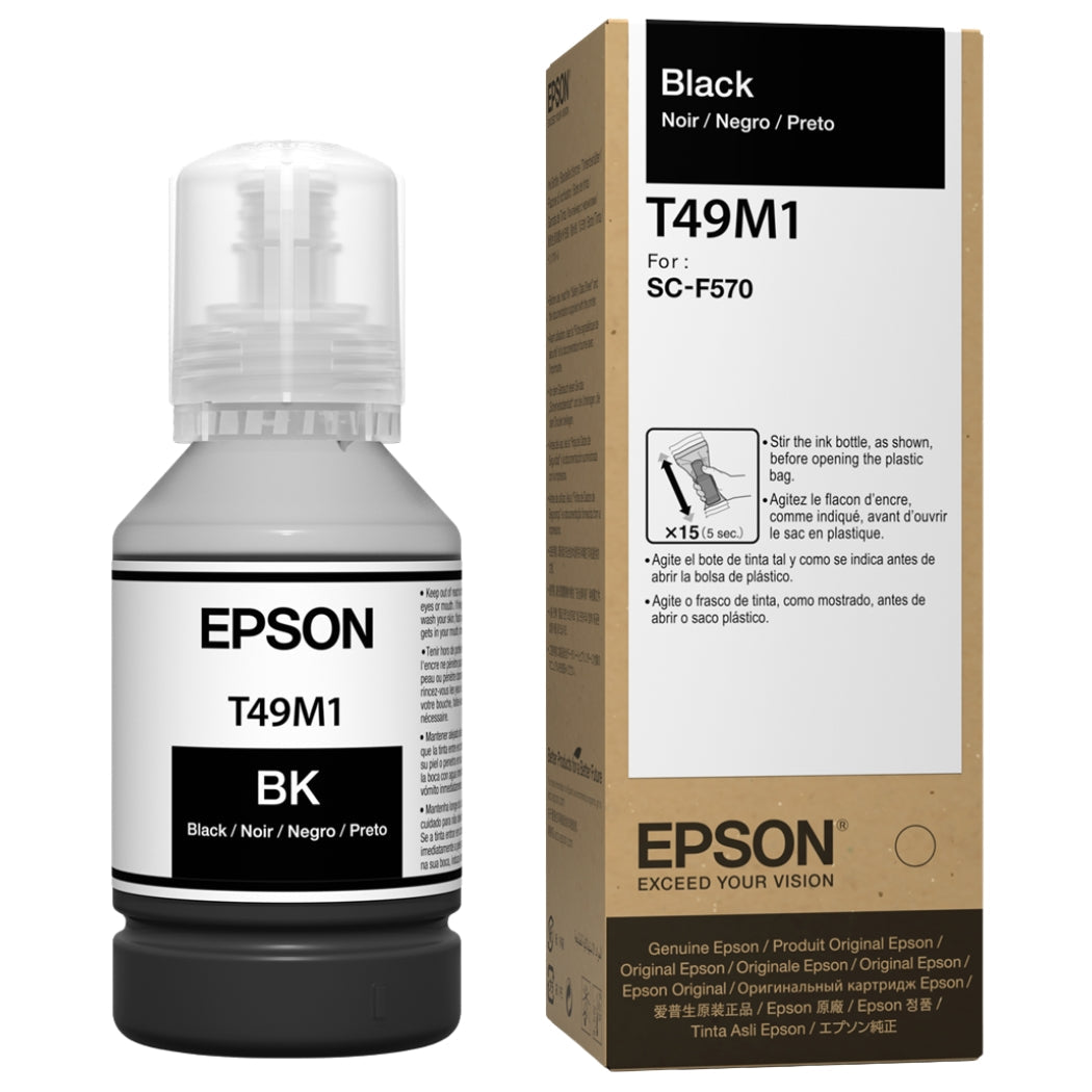 Genuine Epson 140ml Black Ink Bottle, T49M120