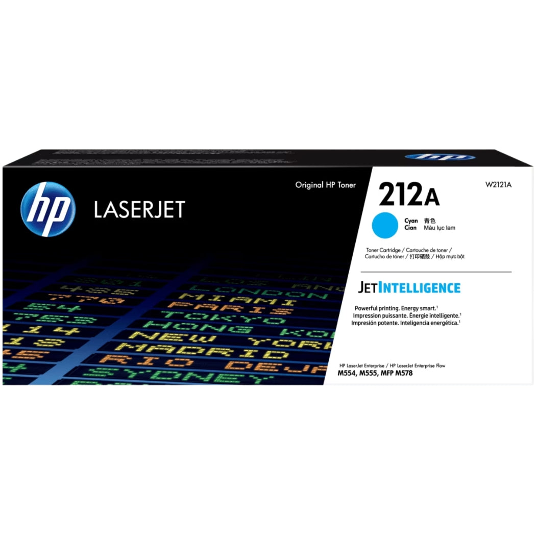 Original HP 212A Standard Yield Cyan Toner Cartridge, W2121A