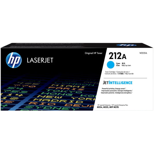Original HP 212A Standard Yield Cyan Toner Cartridge, W2121A