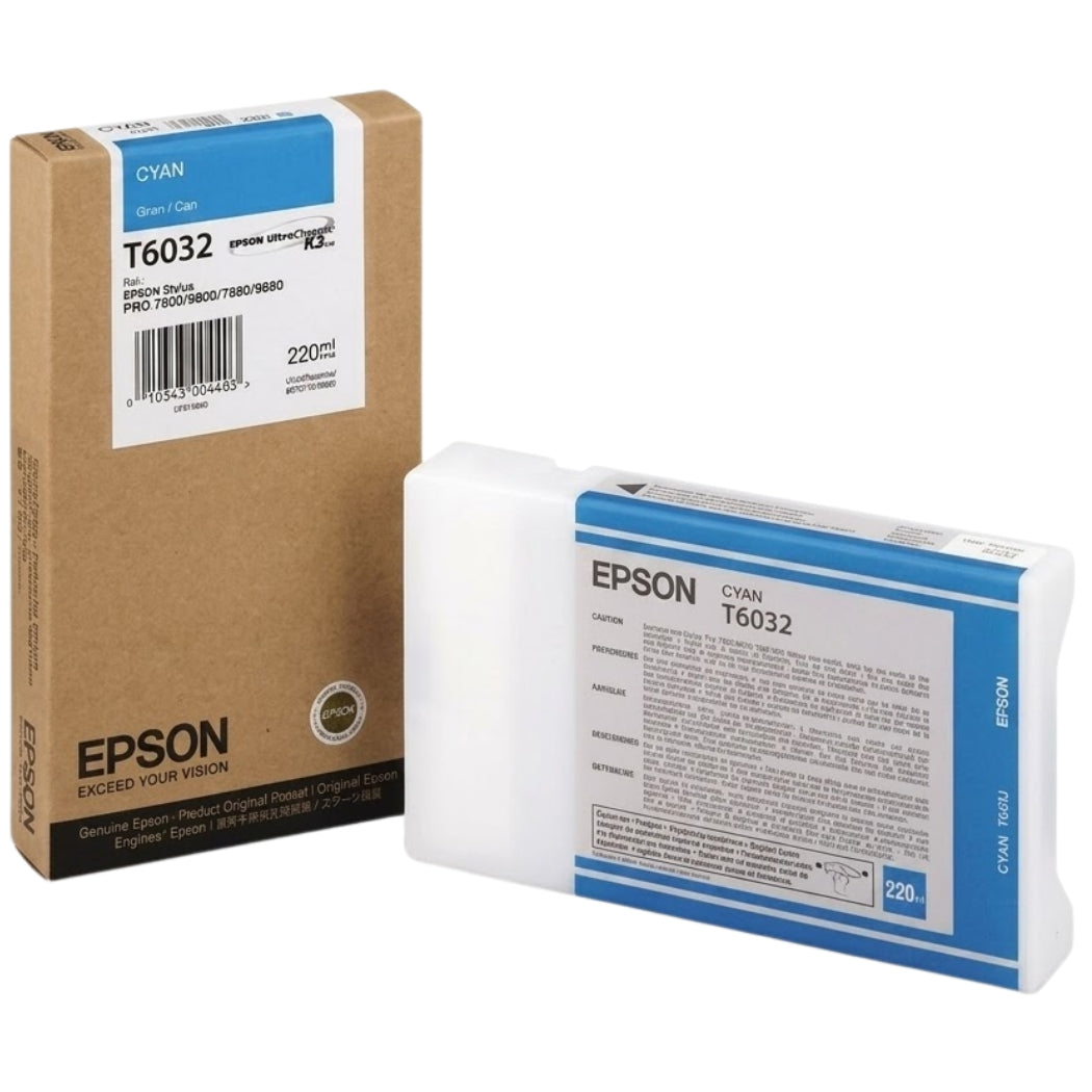 Original Epson T6032 Cyan Ink Cartridge